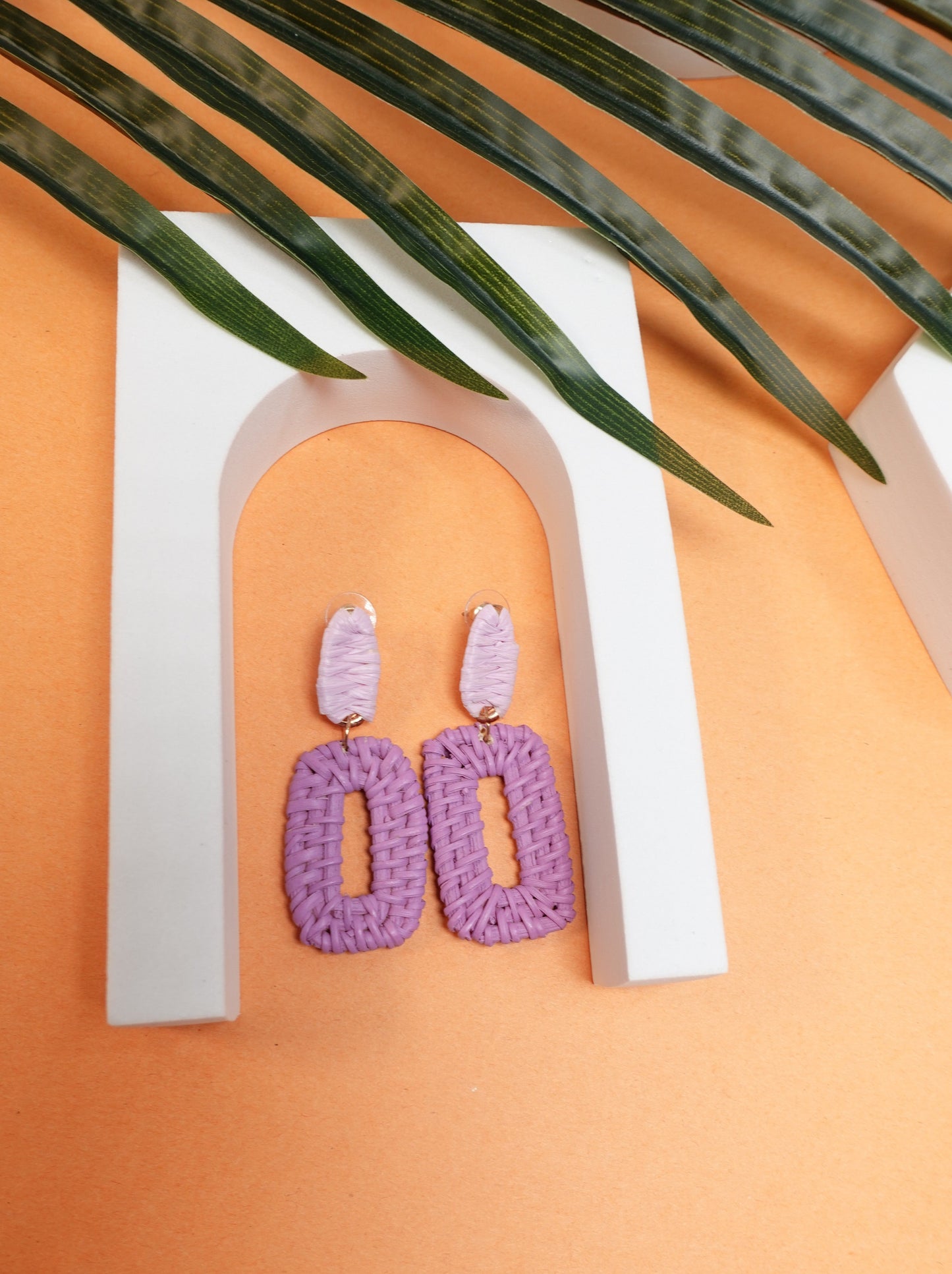 'Krystal' Drop Earrings (lavender)