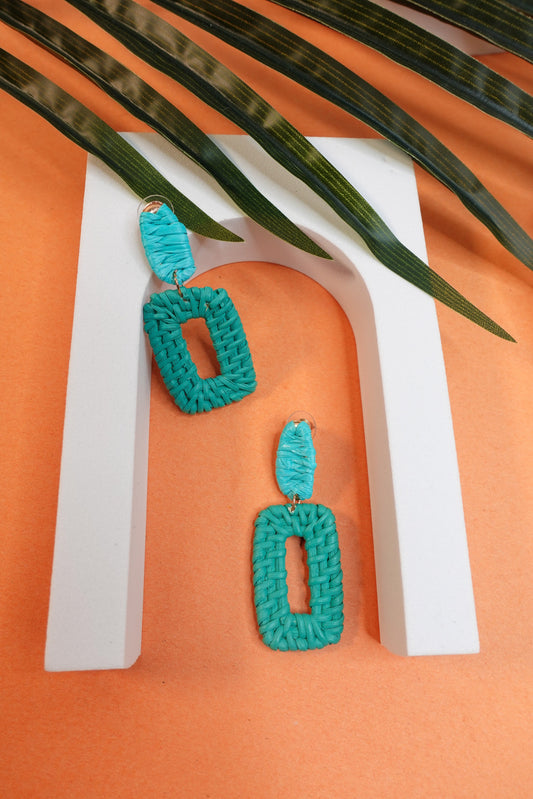 'Krystal' Drop Earrings (turquoise)