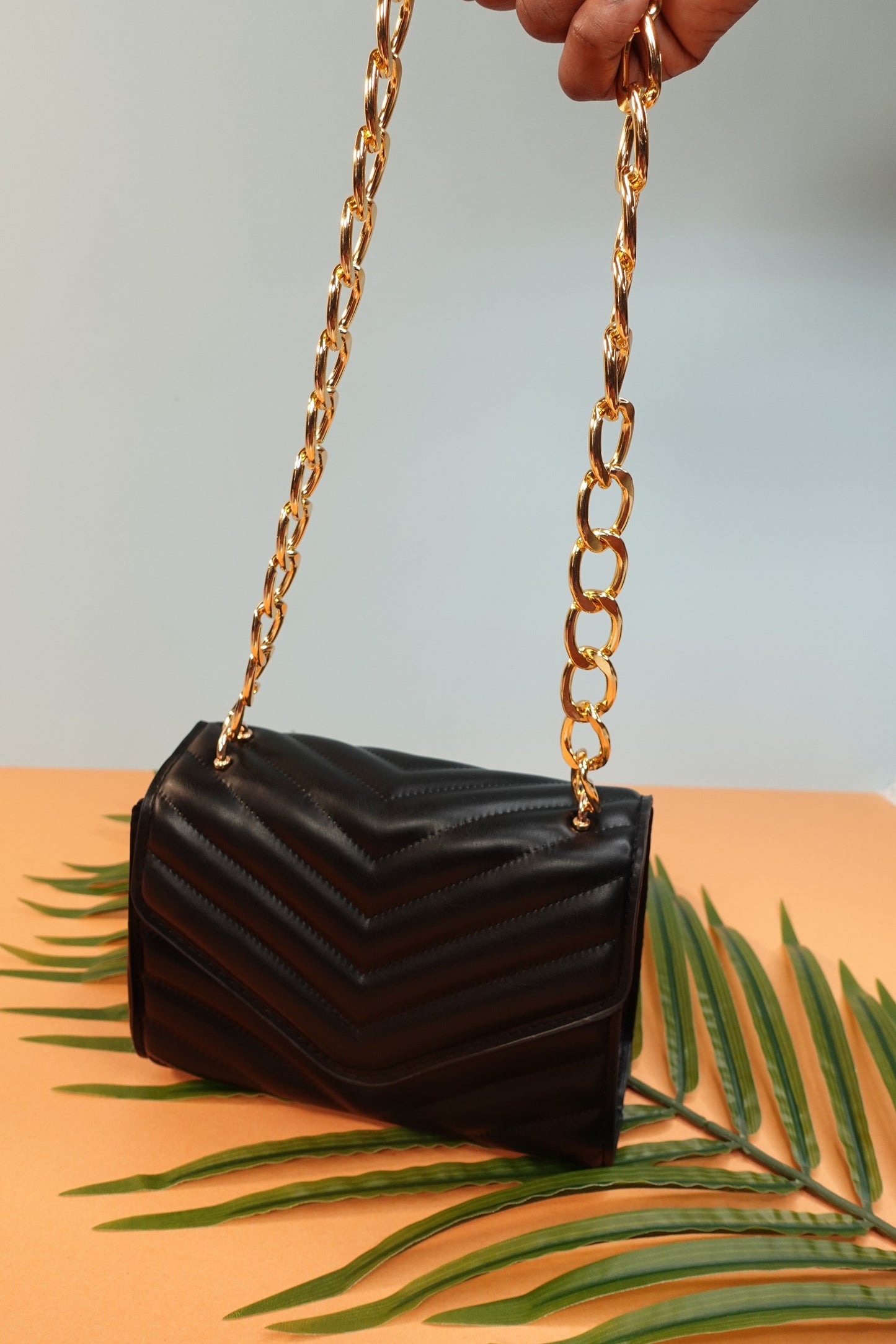 'Alexis' Pattern Chain Bag