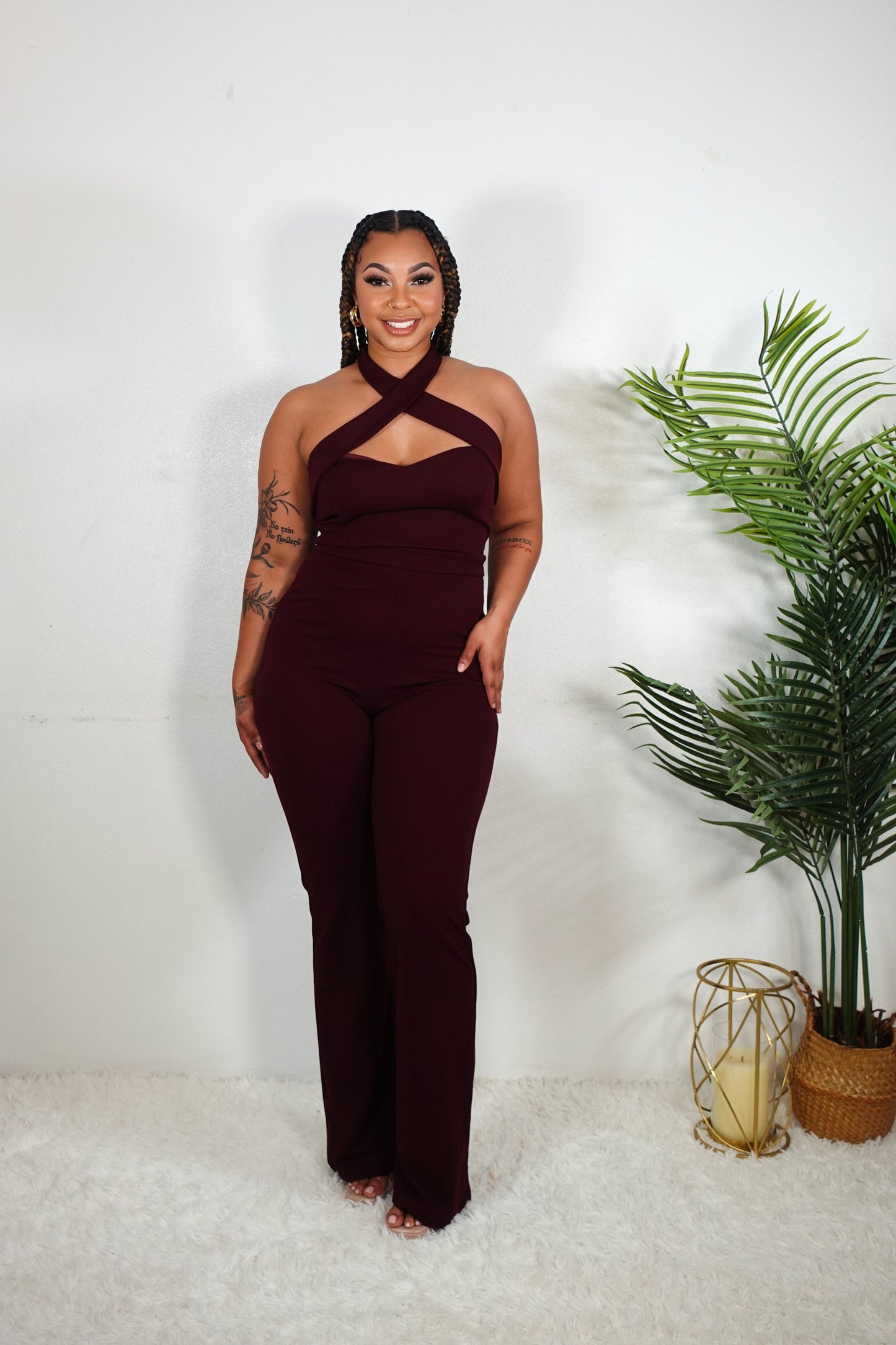 HALTER NECK JUMPSUIT