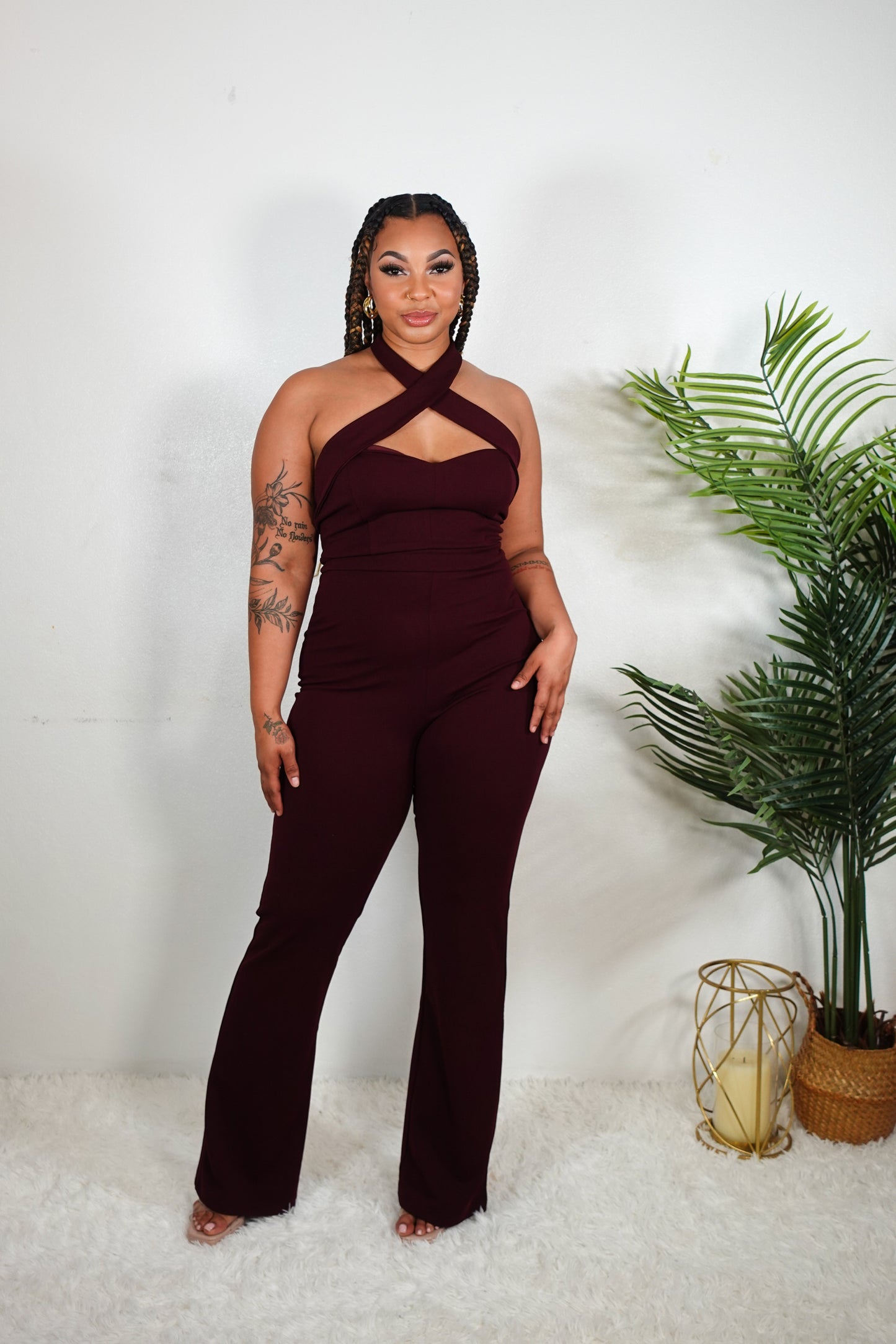 HALTER NECK JUMPSUIT