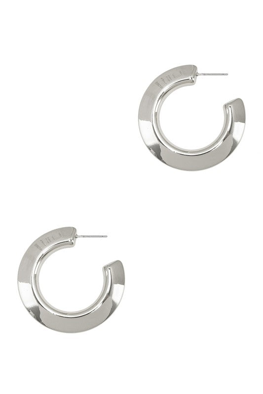 SILVER TRIANGLE PIPE HOOPS